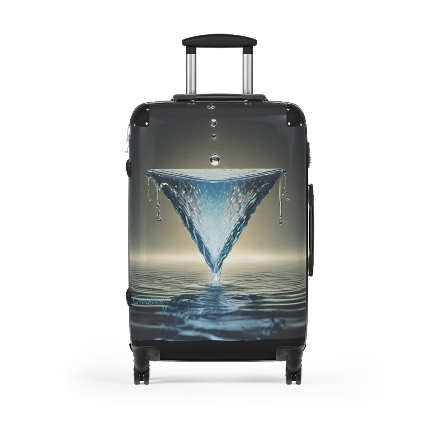 "H2O Droplets" Collection - 'Overflow' design by vca, Designer Suitcase Set