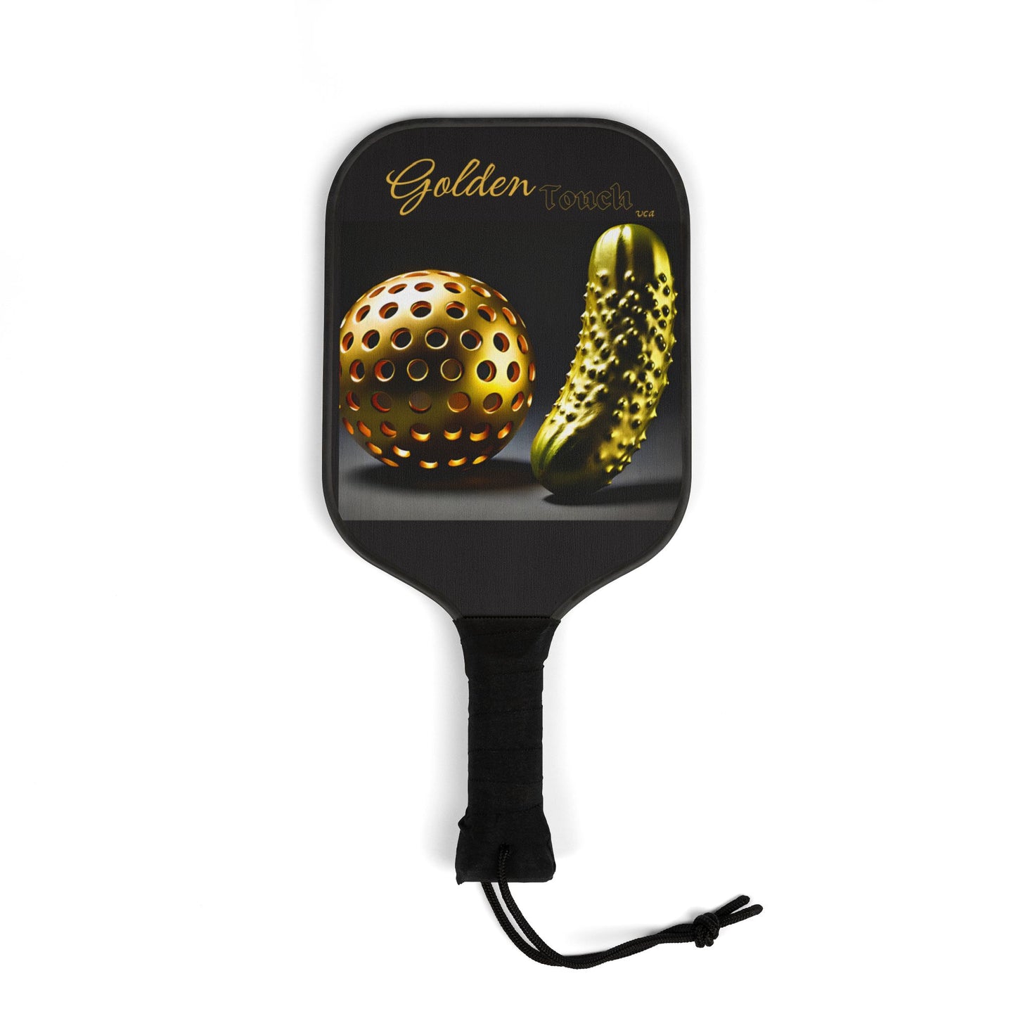 "Golden Touch" Collection - 'Pickleball' design by vca - Designer Pickleball Kit