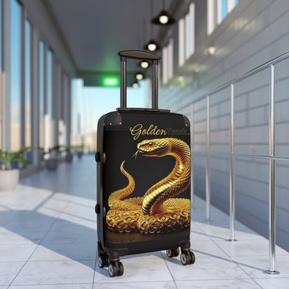 "Golden Touch" Collection - 'Rattle Snake' design by vca - Designer Luggage Set