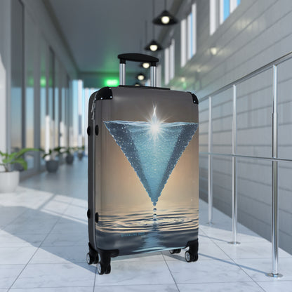 "H2O Droplets" collection - "Sparkling H2O" design by vca, Designer Suitcase Set