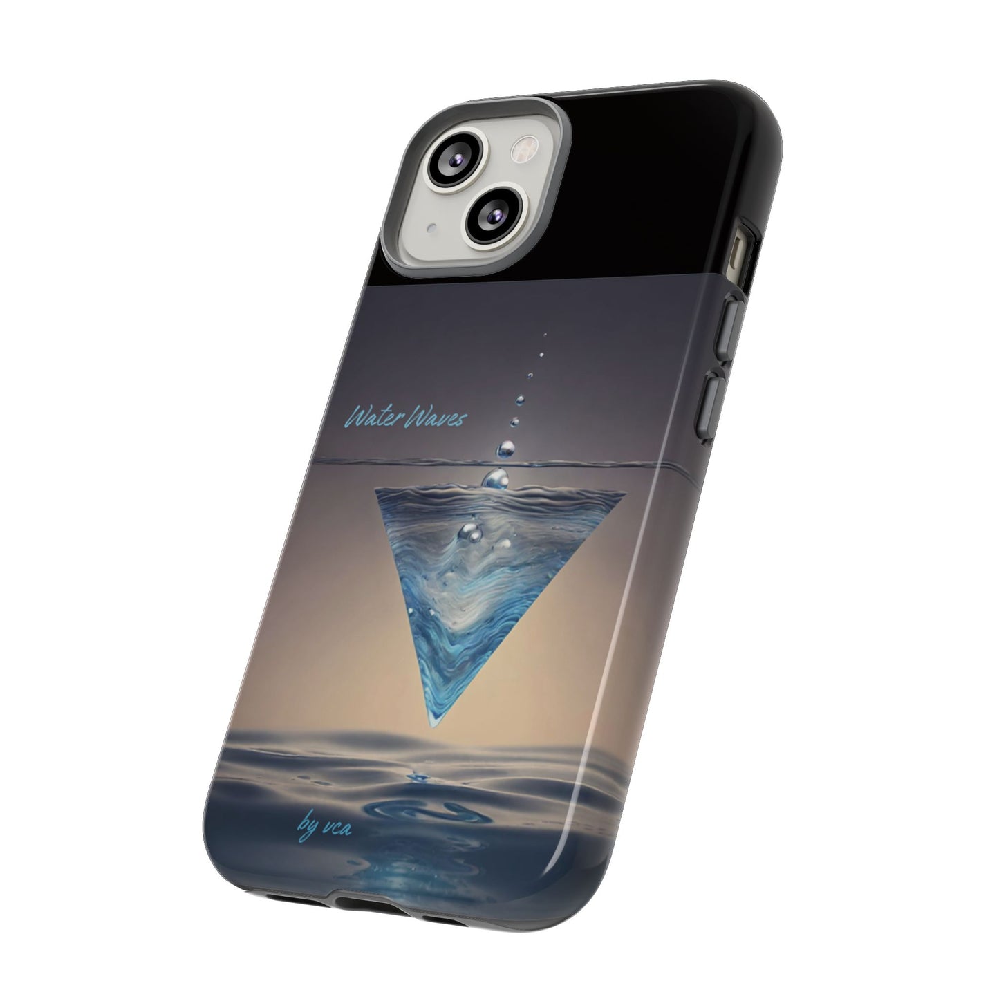 "H2O Droplets" Collection - 'Water Waves' design by vca - Designer iPhone Tough Cases