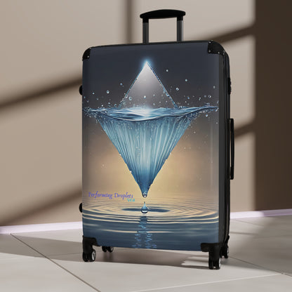 "H2O Droplets" Collection - 'Performing Droplets' by vca - Designer Suitcase Set