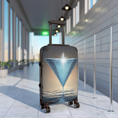 "H2O Droplets" collection - "Sparkling H2O" design by vca, Designer Suitcase Set