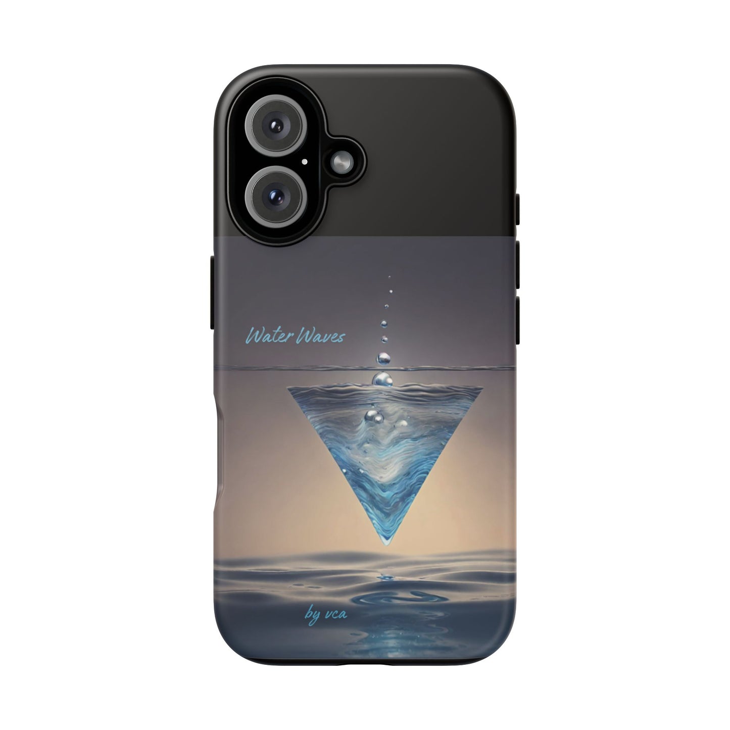 "H2O Droplets" Collection - 'Water Waves' design by vca - Designer iPhone Tough Cases