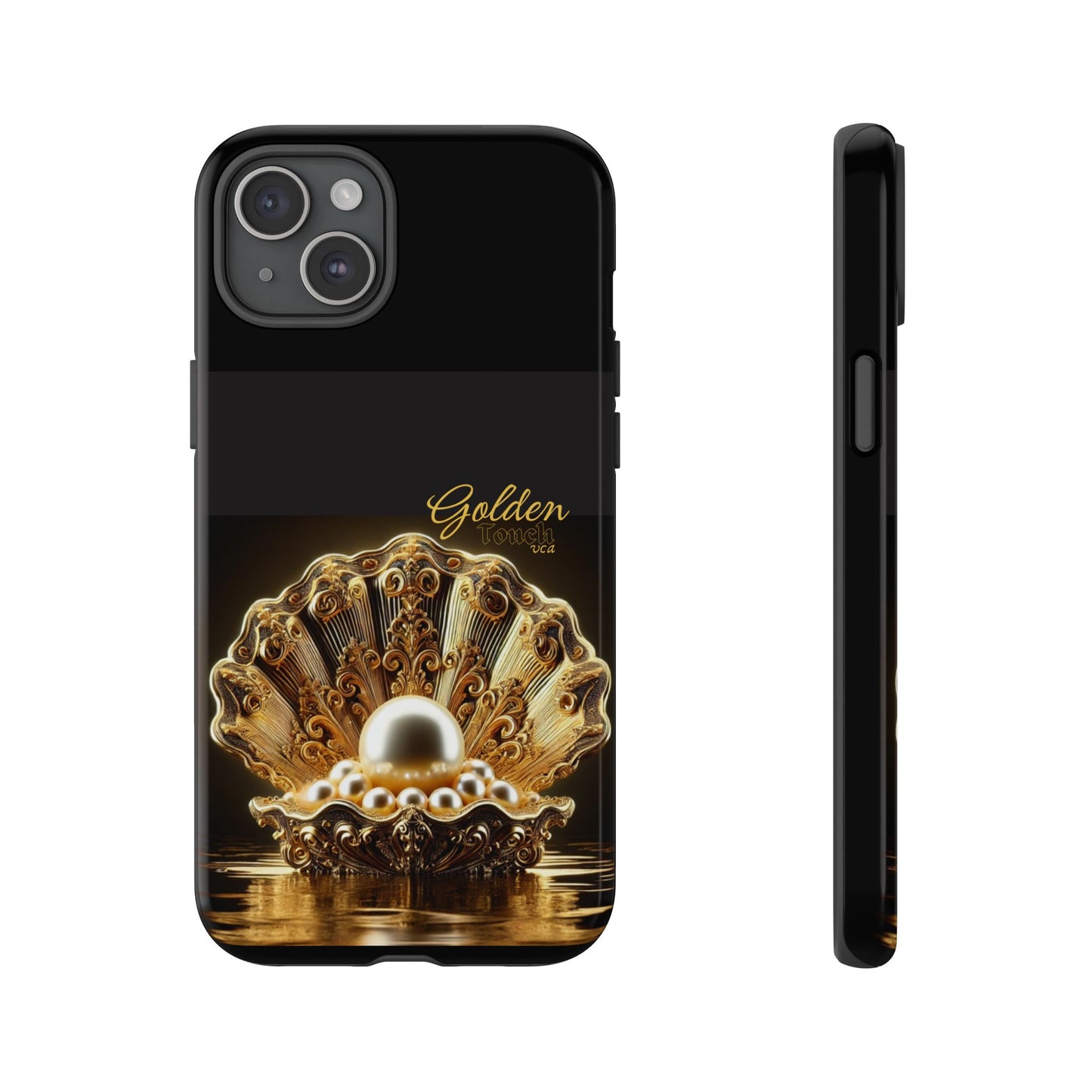 "Golden Touch" Collection - 'OShellPearls' design by vca - Designer iPhone Tough Cases