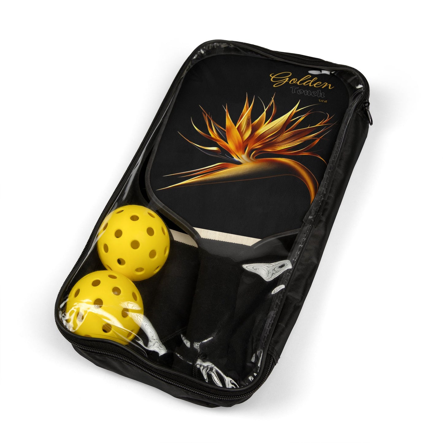 "Golden Touch" Collection - Bird of Paradise Design #3 - Pickleball Kit