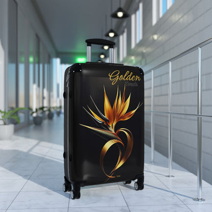 "Golden Touch" Collection - 'Bird of Paradise' design #2 by vca - Designer Luggage Set