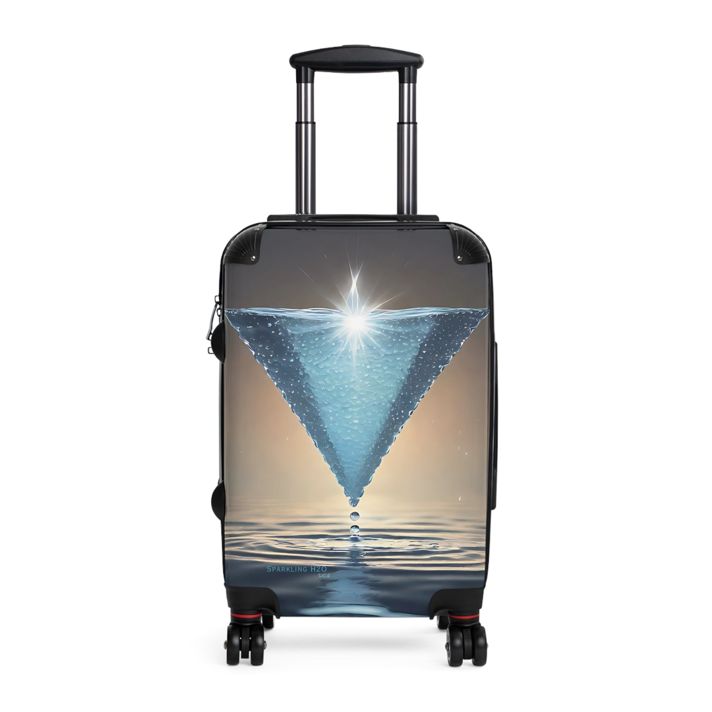 "H2O Droplets" collection - "Sparkling H2O" design by vca, Designer Suitcase Set