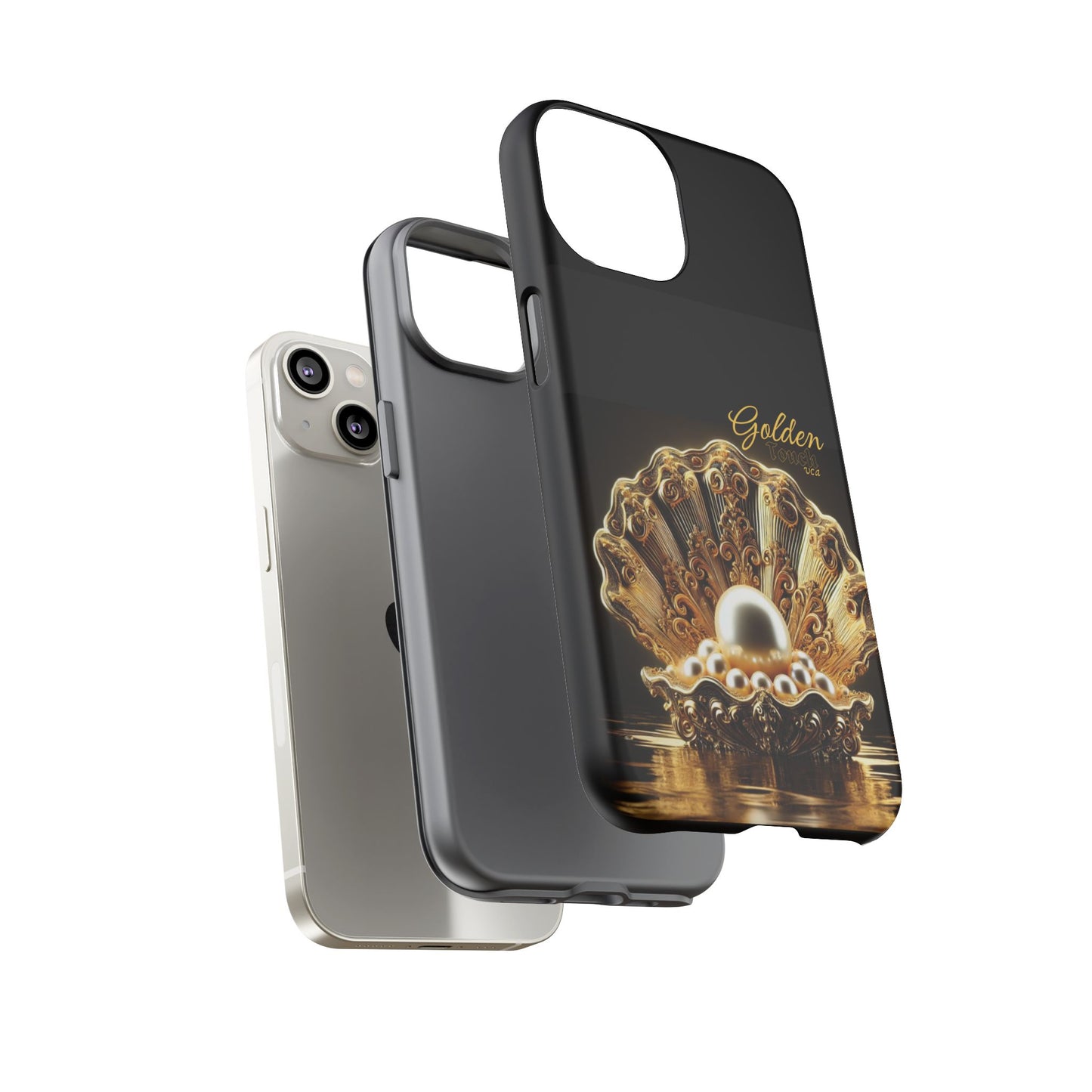 "Golden Touch" Collection - 'OShellPearls' design by vca - Designer iPhone Tough Cases