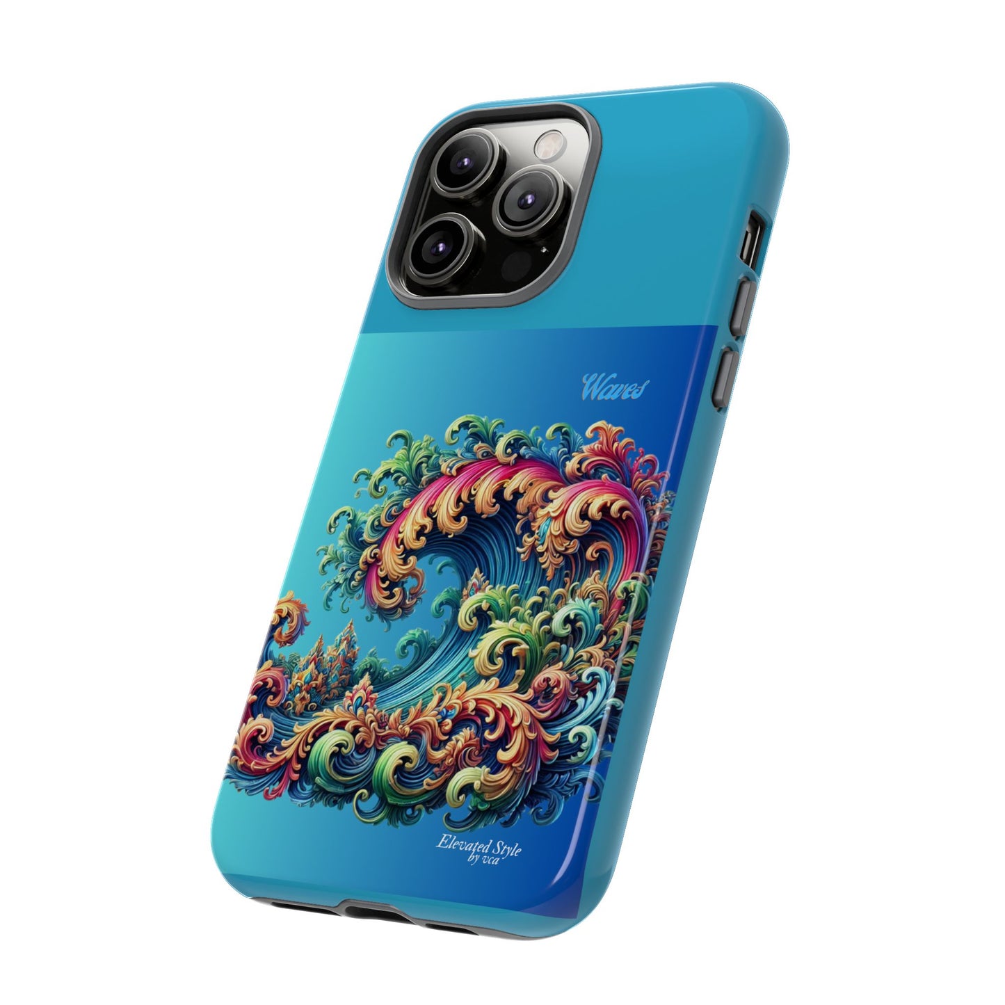 "Elevated Style" Collection - 'Waves2' design by vca - Designer iPhone Tough Cases