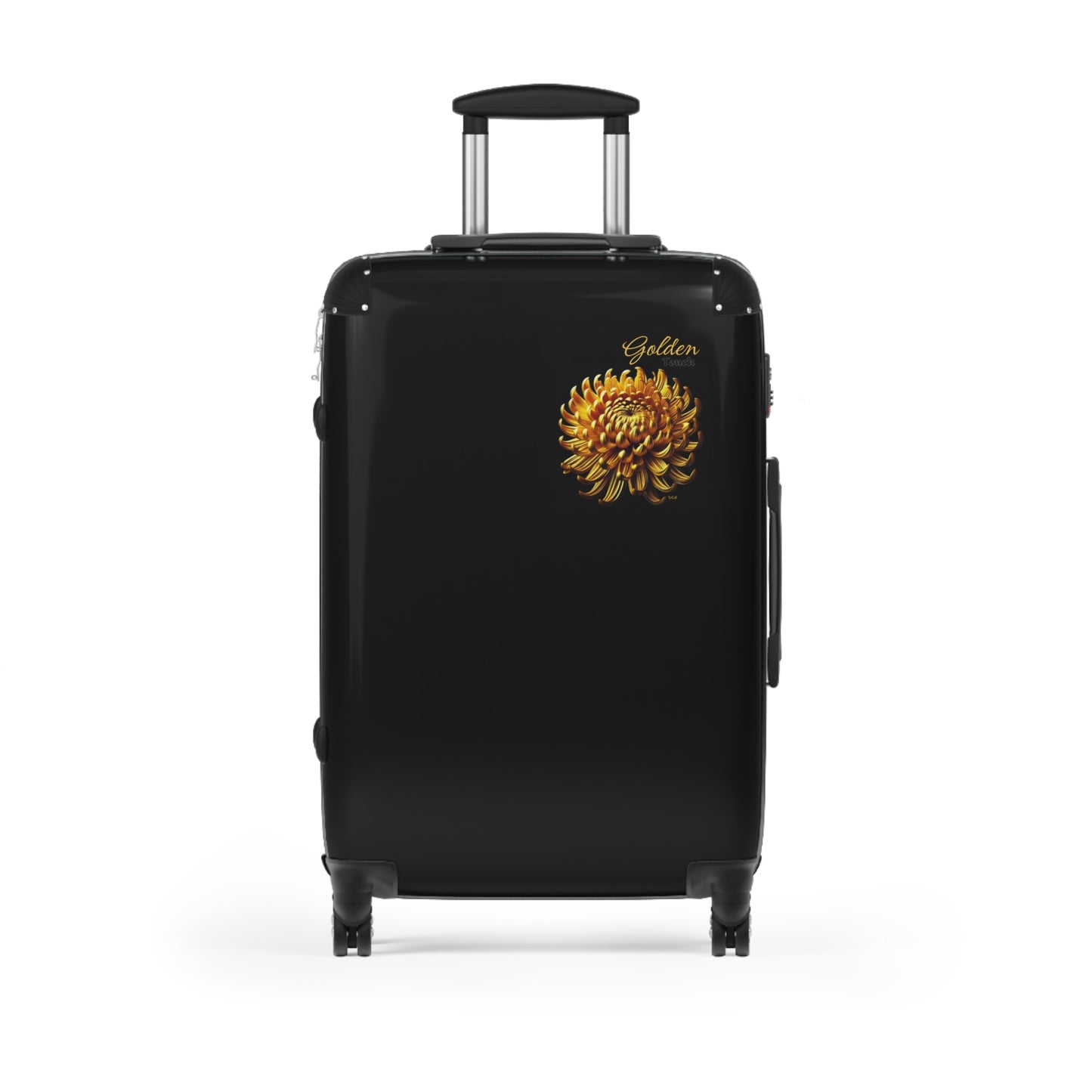 "Golden Touch" Collection - 'Chrysanthemum' design 1 by vca - Designer Luggage Set