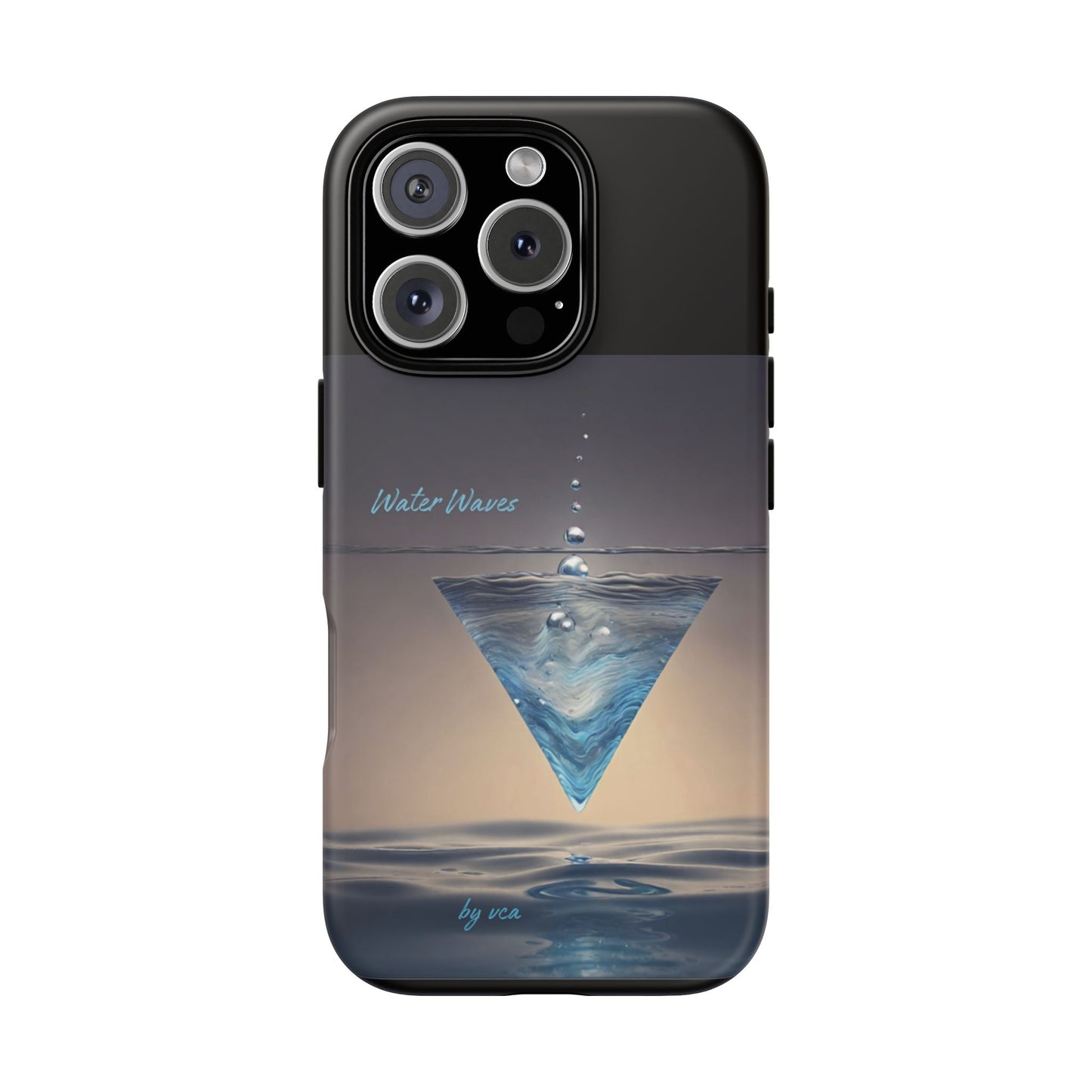 "H2O Droplets" Collection - 'Water Waves' design by vca - Designer iPhone Tough Cases