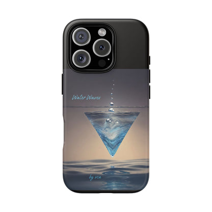 "H2O Droplets" Collection - 'Water Waves' design by vca - Designer iPhone Tough Cases