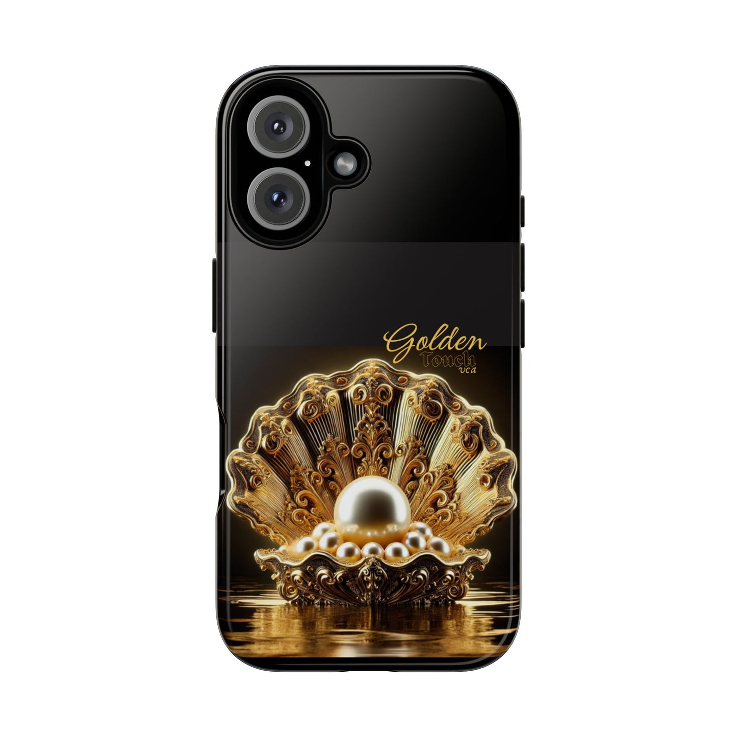 "Golden Touch" Collection - 'OShellPearls' design by vca - Designer iPhone Tough Cases