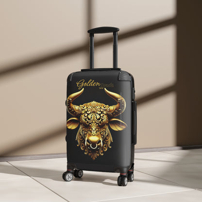 "Golden Touch" Collection - 'TaurusHead2' by vca - Designer Luggage Set