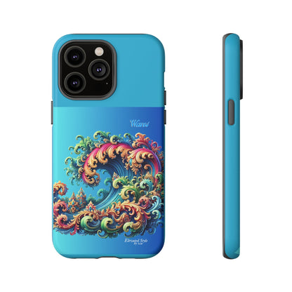 "Elevated Style" Collection - 'Waves2' design by vca - Designer iPhone Tough Cases