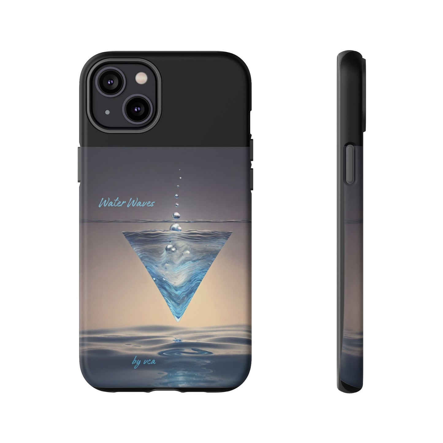 "H2O Droplets" Collection - 'Water Waves' design by vca - Designer iPhone Tough Cases