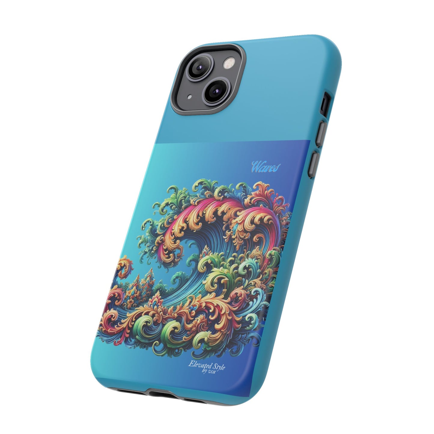 "Elevated Style" Collection - 'Waves2' design by vca - Designer iPhone Tough Cases