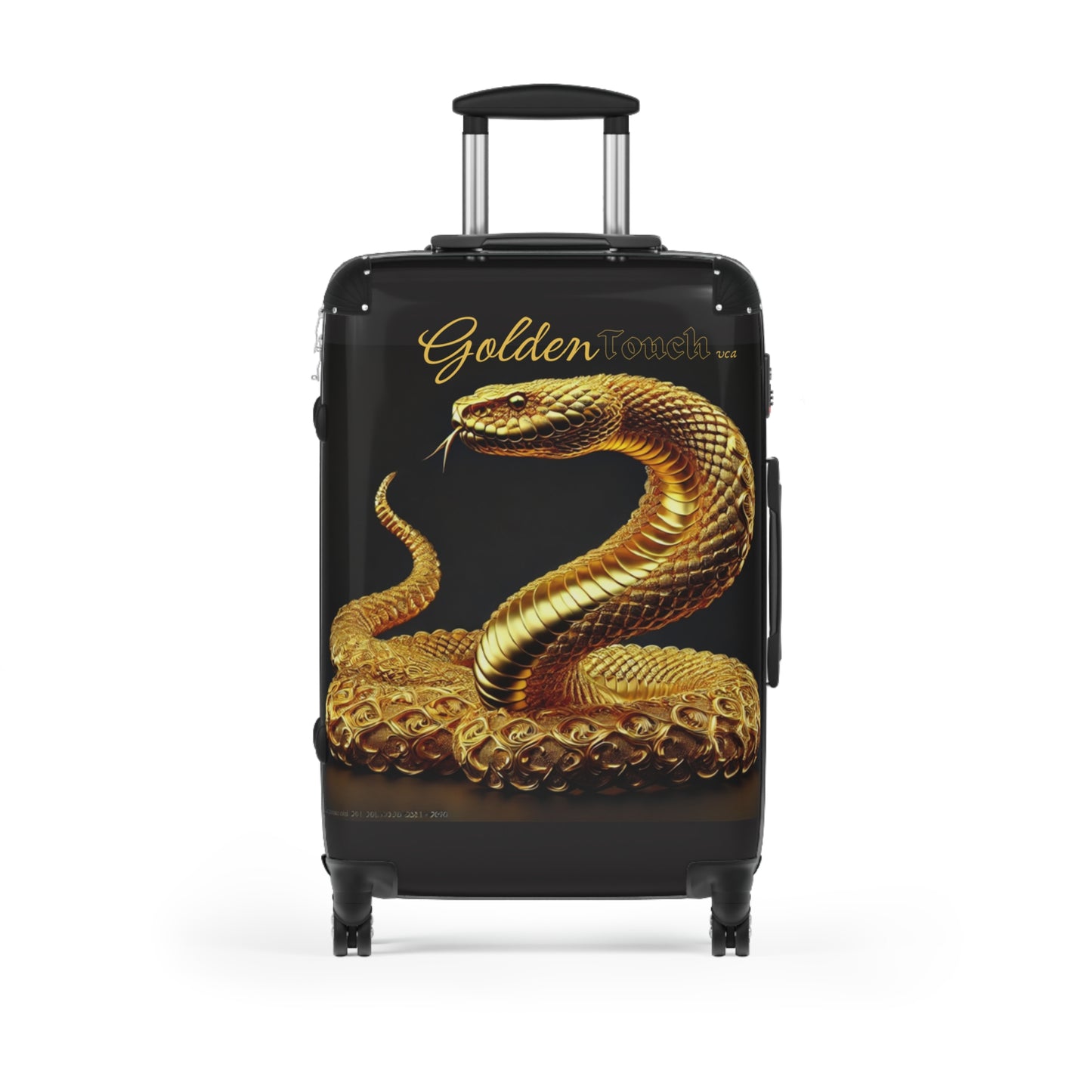 "Golden Touch" Collection - 'Rattle Snake' design by vca - Designer Luggage Set