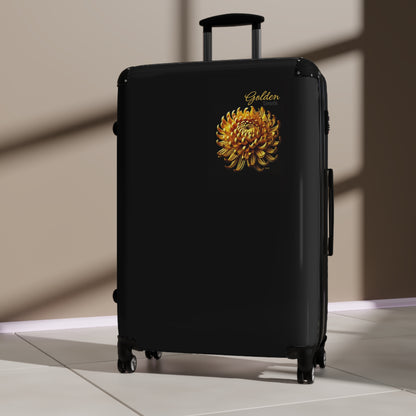 "Golden Touch" Collection - 'Chrysanthemum' design 1 by vca - Designer Luggage Set