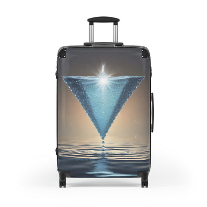 "H2O Droplets" collection - "Sparkling H2O" design by vca, Designer Suitcase Set