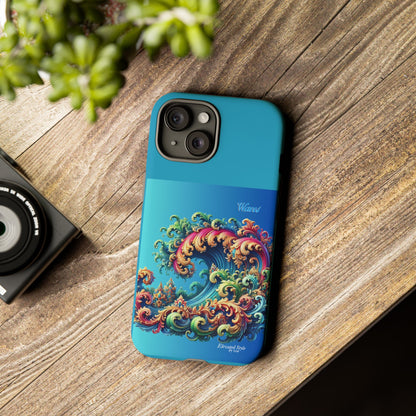 "Elevated Style" Collection - 'Waves2' design by vca - Designer iPhone Tough Cases