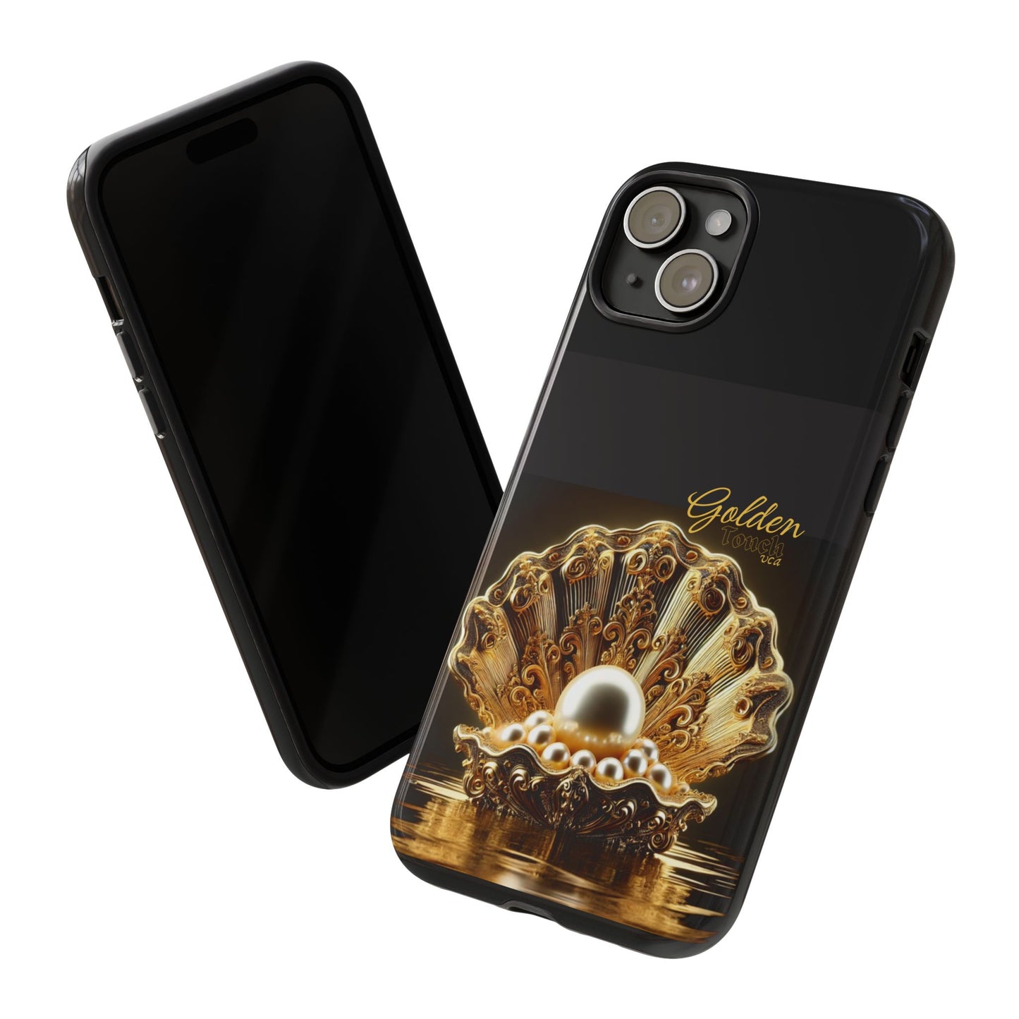 "Golden Touch" Collection - 'OShellPearls' design by vca - Designer iPhone Tough Cases