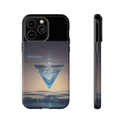 "H2O Droplets" Collection - 'Water Waves' design by vca - Designer iPhone Tough Cases