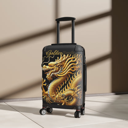 "Golden Touch" Collection - 'Dragon1' design by vca - Designer Luggage Set