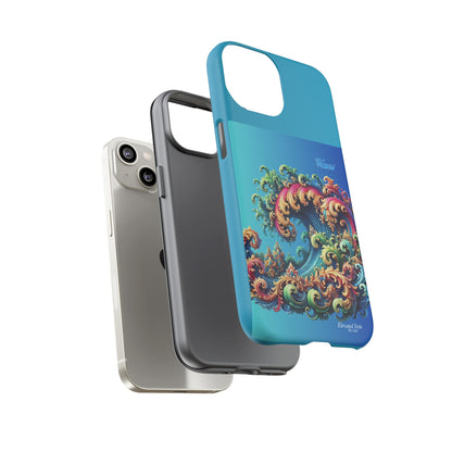 "Elevated Style" Collection - 'Waves2' design by vca - Designer iPhone Tough Cases