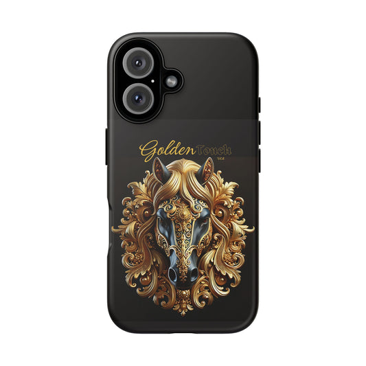 "Golden Touch" Collection - 'Horse Head1' design by vca - Designer iPhone Tough Cases