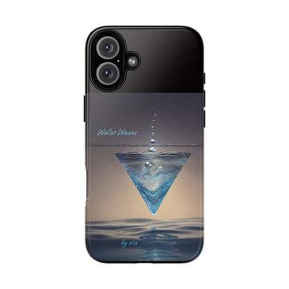 "H2O Droplets" Collection - 'Water Waves' design by vca - Designer iPhone Tough Cases