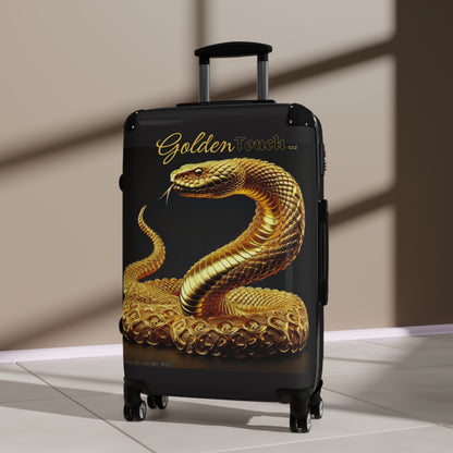 "Golden Touch" Collection - 'Rattle Snake' design by vca - Designer Luggage Set