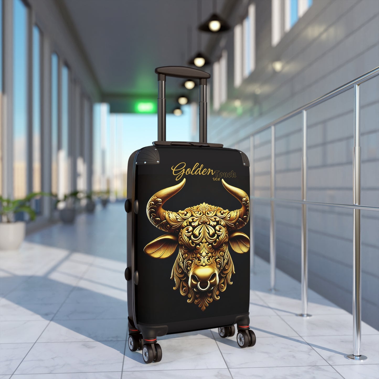 "Golden Touch" Collection - 'TaurusHead2' by vca - Designer Luggage Set