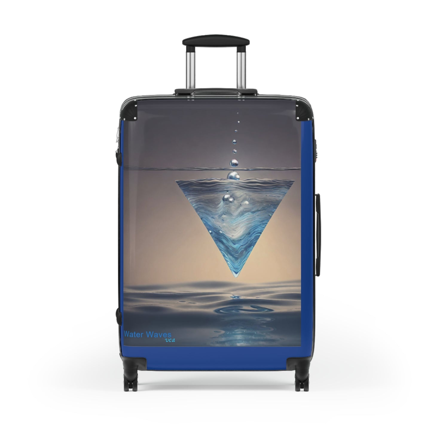 "H20 Droplets" Collection - 'Water Waves' design by vca - Designer Suitcase Set