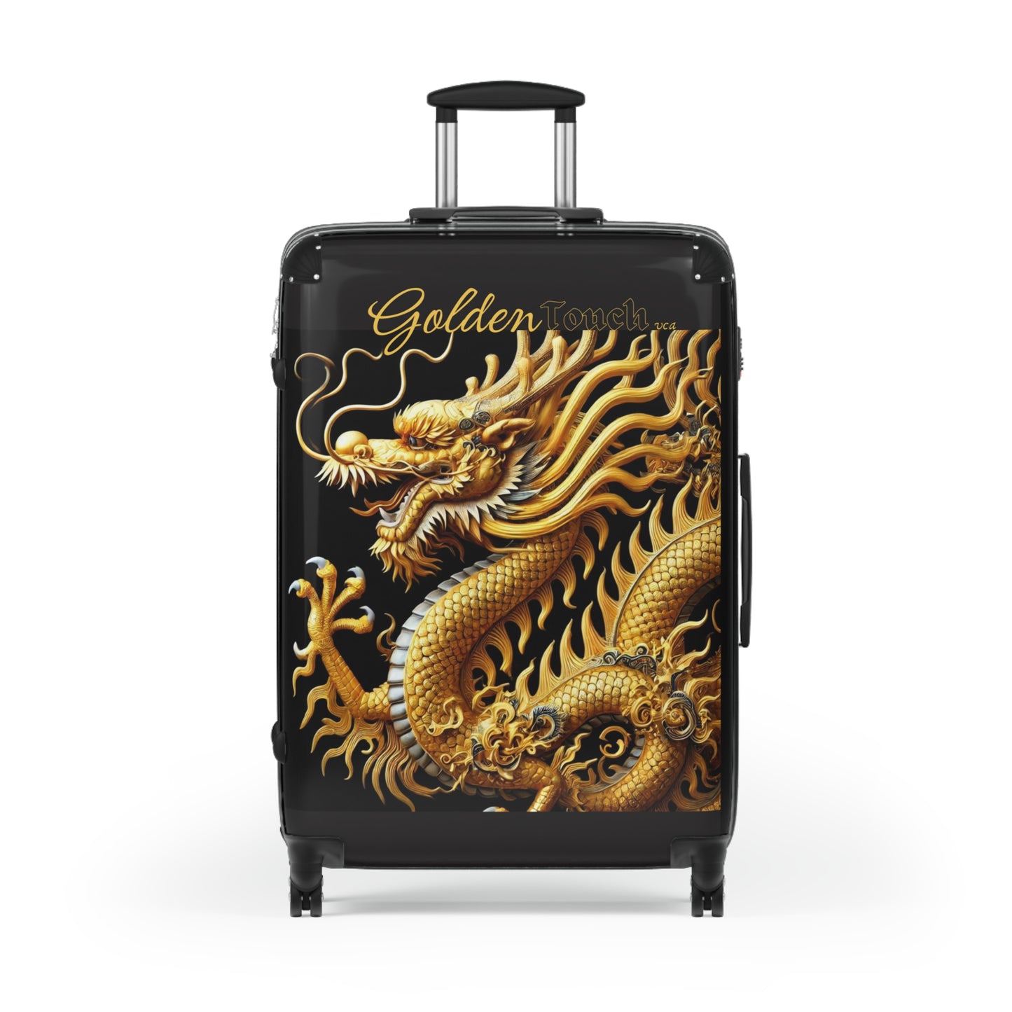 "Golden Touch" Collection - 'Dragon1' design by vca - Designer Luggage Set