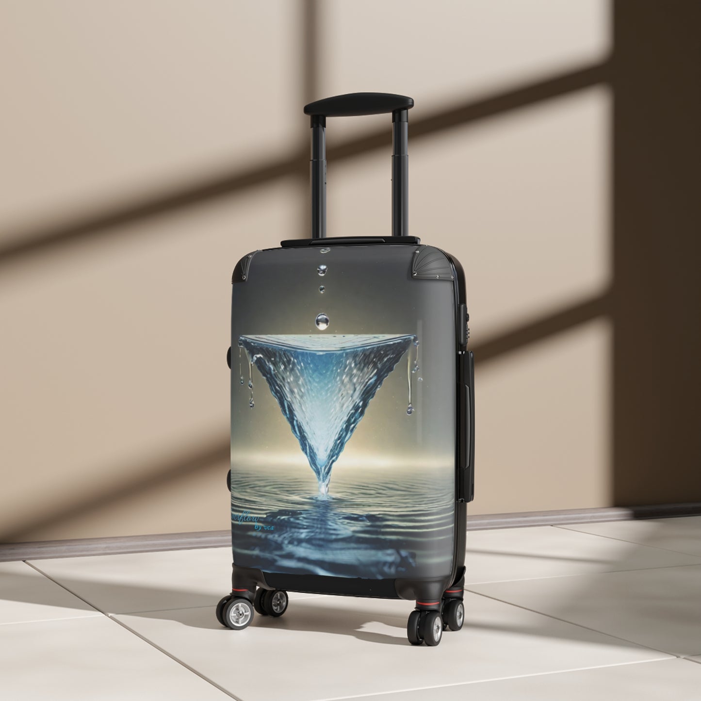 "H2O Droplets" Collection - 'Overflow' design by vca, Designer Suitcase Set