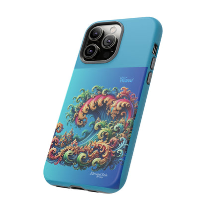 "Elevated Style" Collection - 'Waves2' design by vca - Designer iPhone Tough Cases