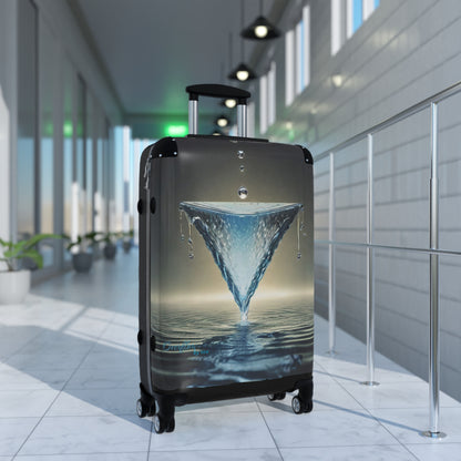 "H2O Droplets" Collection - 'Overflow' design by vca, Designer Suitcase Set