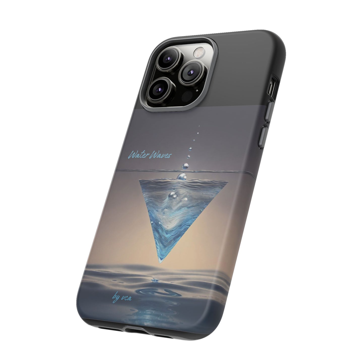 "H2O Droplets" Collection - 'Water Waves' design by vca - Designer iPhone Tough Cases