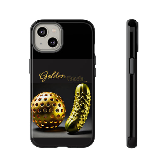 "Golden Touch" Collection - 'Pickleball' design by vca - Designer iPhone Tough Cases