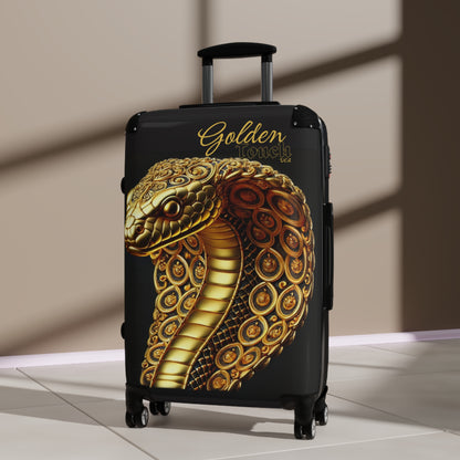 "Golden Touch" Collection - 'Cobra Head' design2 by vca - Designer Luggage Set