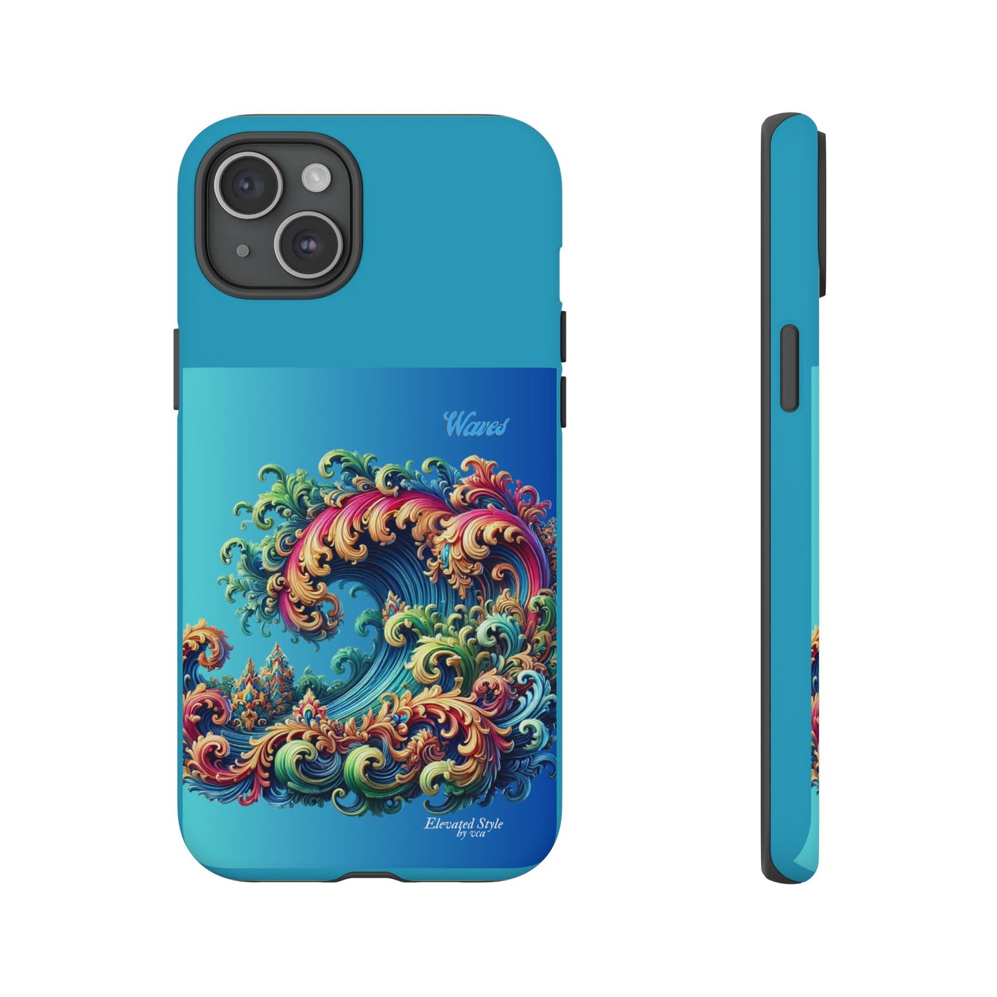 "Elevated Style" Collection - 'Waves2' design by vca - Designer iPhone Tough Cases