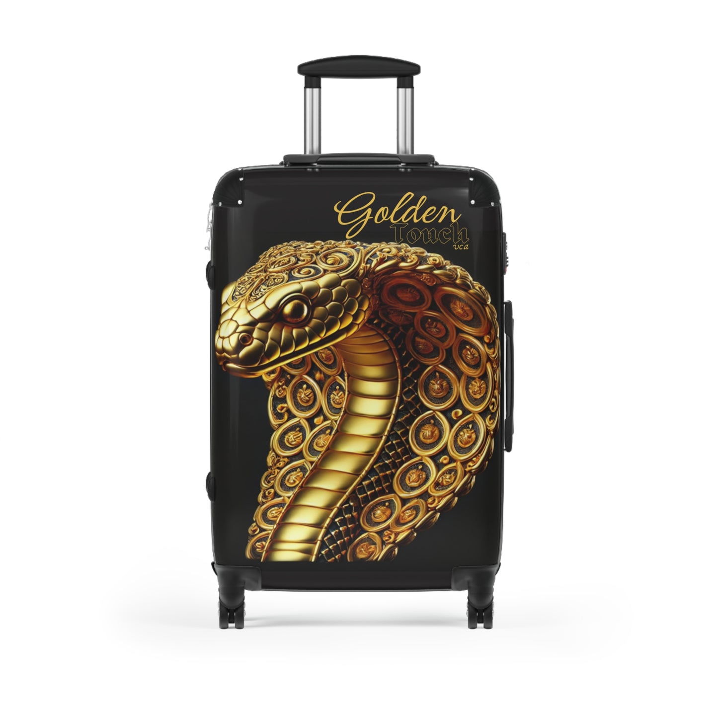 "Golden Touch" Collection - 'Cobra Head' design2 by vca - Designer Luggage Set