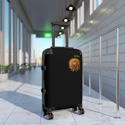 "Golden Touch" Collection - 'Chrysanthemum' design 1 by vca - Designer Luggage Set