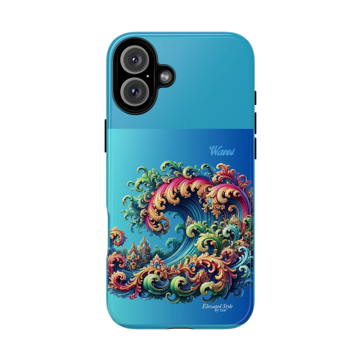 "Elevated Style" Collection - 'Waves2' design by vca - Designer iPhone Tough Cases