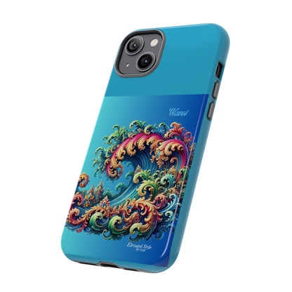 "Elevated Style" Collection - 'Waves2' design by vca - Designer iPhone Tough Cases