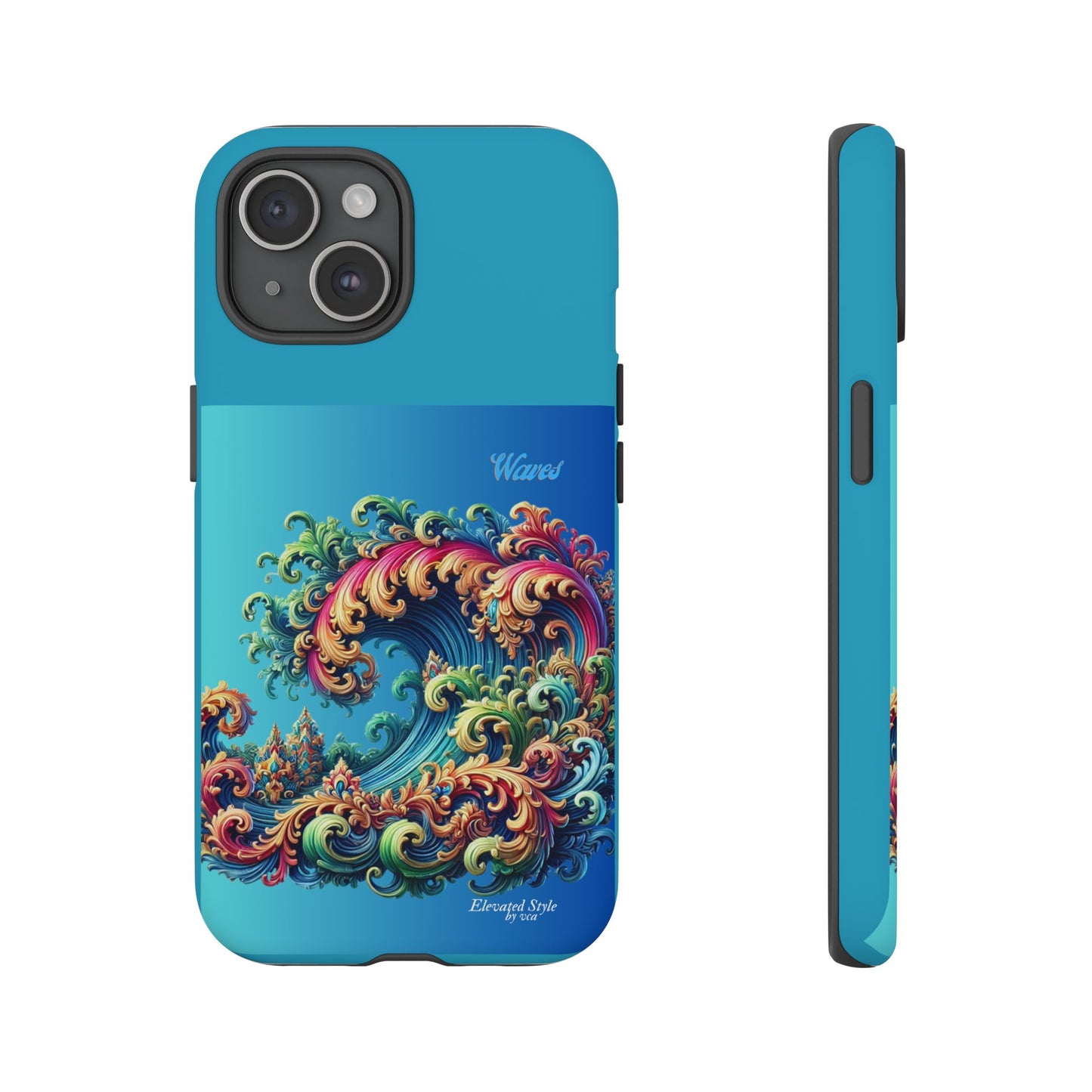 "Elevated Style" Collection - 'Waves2' design by vca - Designer iPhone Tough Cases