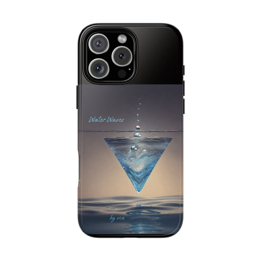 "H2O Droplets" Collection - 'Water Waves' design by vca - Designer iPhone Tough Cases