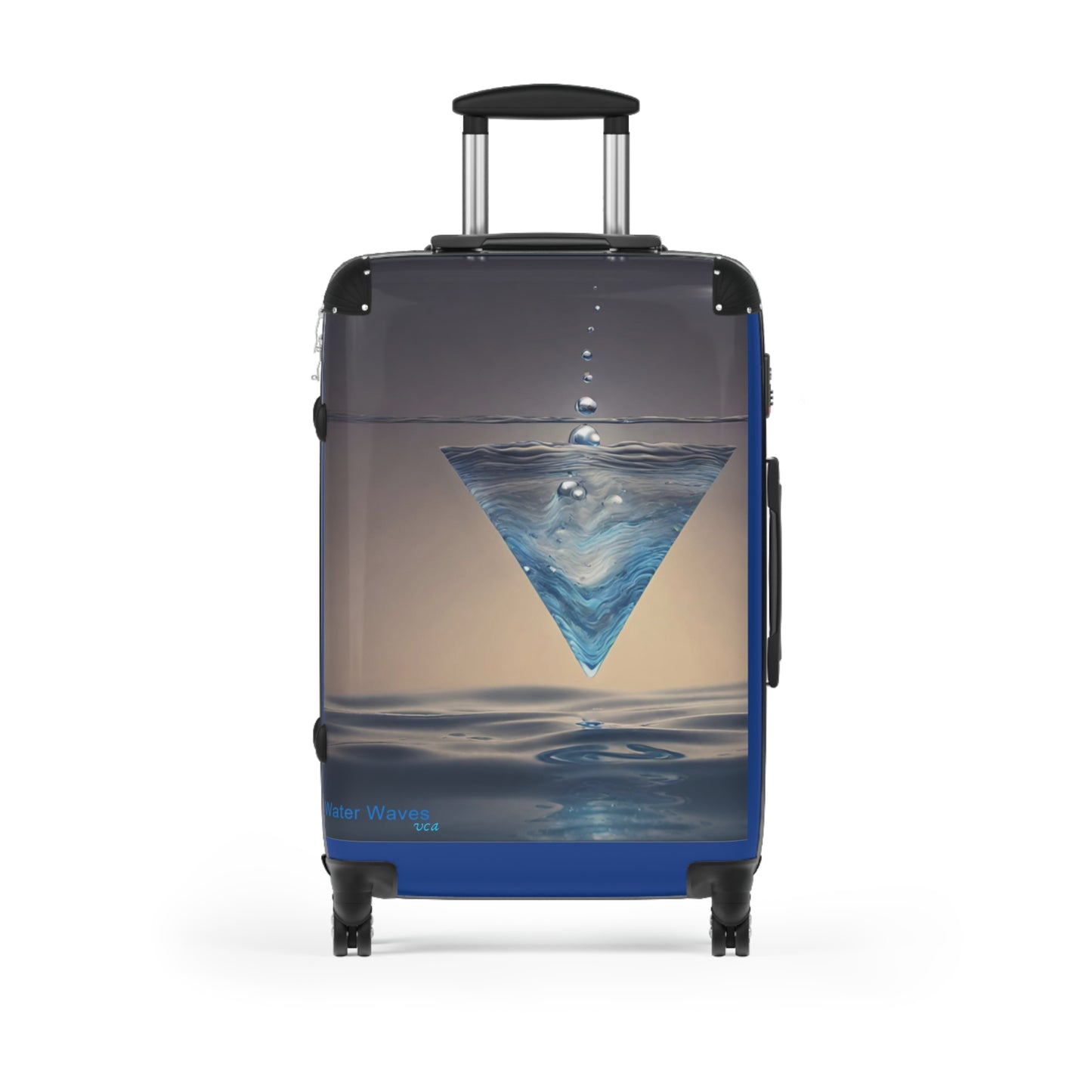 "H20 Droplets" Collection - 'Water Waves' design by vca - Designer Suitcase Set